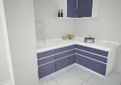 Fregadero Solid Surface Acrylic 60 X 40 X 17,5 cm Polar White