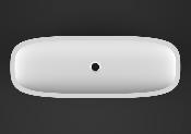 Lavabo solid surface Acrylic R100 85 X 30 X 11 cm Polar White