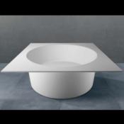 Bañera solid surface redonda Betacryl integrable D.1418 X 460 mm int.