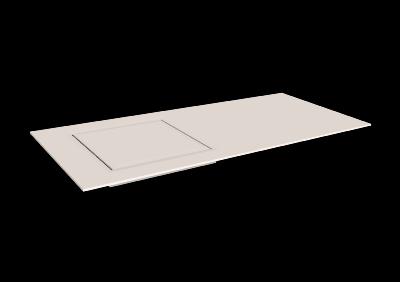 Recogedor agua para ducha solid surface Acrylic 75 X 75 cm min. Standard White