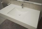 Lavabo solid surface Acrylic 40 X 33 X 10 cm Polar White