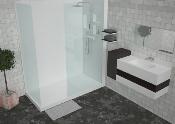 Recogedor agua para ducha solid surface Acrylic 75 X 75 cm min. Standard White