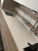 Franke Blanca Veining Black Placa Solid Surface 3680 x 760 x 12 mm