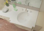 Lavabo solid surface Acrylic Ø30 X 12 cm Standard White