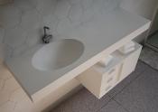 Lavabo solid surface Acrylic 50 X 35 X 12 cm Polar White