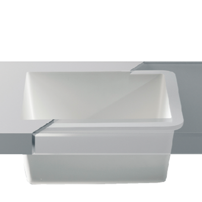 Fregadero Solid Surface Acrylic 100 R10 40 x 40 x 17,6 cm Classic White