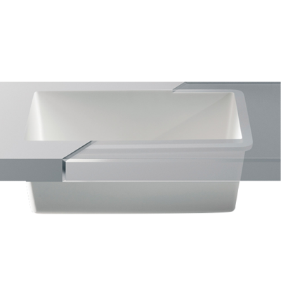 Fregadero Solid Surface Acrylic 100 R10 53 x 40 x 17,4 cm Classic White