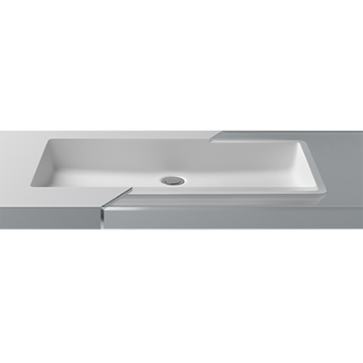 Lavabo solid surface Betacryl R10 65 X 32 X 8 cm Classic White
