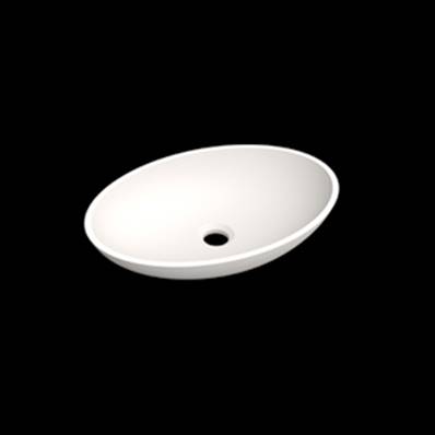 Lavabo solid surface top Acrylic 45 X 30 X 11 cm Polar White
