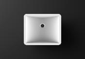 Lavabo solid surface Acrylic 40 X 33 X 10 cm Polar White