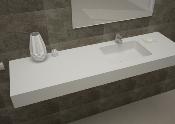 Lavabo solid surface Acrylic R20 40 X 27 X 10 cm Standard White