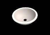 Lavabo solid surface Acrylic Ø30 X 12 cm Standard White