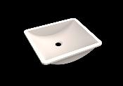 Lavabo solid surface Acrylic 40 X 33 X 10 cm Polar White