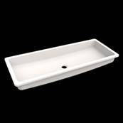 Lavabo solid surface Acrylic R20 85 X 30 X 10 cm Standard White