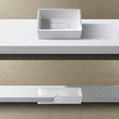 Lavabo solid surface int/top Betacryl R12 39,4 X 32,4 X 13 cm ext. Classic White