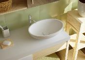 Lavabo solid surface top Acrylic 40 X 27 X 11 cm Standard White