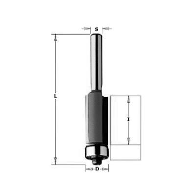 Fresa para recortar Solid Surface D9,5 I25,4 L68,2 S8 Coj. Metal