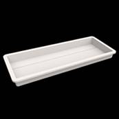 Lavabo solid surface Acrylic 85 X 30 X 11 cm desagüe oculto polar White