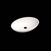 Lavabo solid surface top Acrylic 40 X 27 X 11 cm Standard White