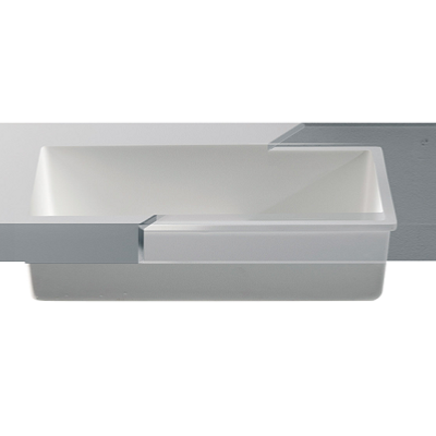 Lavabo solid surface Acrylic 100 R10 50 X 34 X 12 cm Polar Alpi White