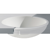 Lavabo solid surface Betacryl oval 46 X 37 X 17.2 cm int. Classic White
