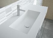 Lavabo solid surface Acrylic R5 50 X 21 X 12 cm Polar White