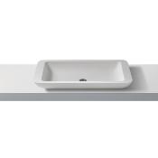 Lavabo solid surface top Acrylic 100 R30 80 X 46 X 10,5 cm ext.
