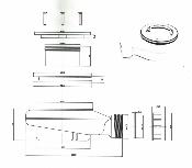 Válvula plato ducha solid surface 90 Plana D2