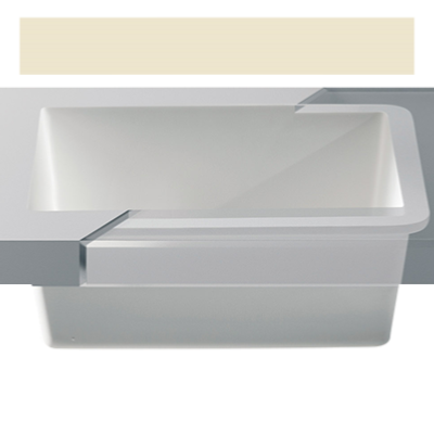 Fregadero Solid Surface Betacryl R10 45 x 40 x 17,4 cm Traditional Bone