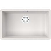 Fregadero Franke Solid Surface con Rebosadero + Válvula R10 70 x 40 x 17,3 cm Standard White