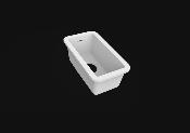 Fregadero Solid Surface Acrylic 16 X 32,5 X 14 cm Polar White