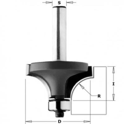 Fresa R.Concavo C/Rodam. Hm S=8 D=19.1 R=3.2 Coj. Metal