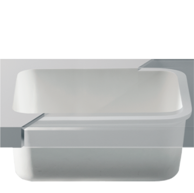 Fregadero Solid Surface Acrylic 100 R70 53 x 40 x 18.4 cm Classic White