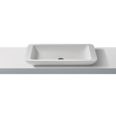 Lavabo solid surface top Acrylic 100 R30 80 X 46 X 10,5 cm ext. Classic White DC