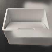 Lavadero Solid Surface Acrylic 100 R10 51 x 40 x 29 cm Classic White
