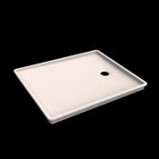 Plato de ducha Solid Surface Acrylic INT.100 X 80 X 5 cm Standard White