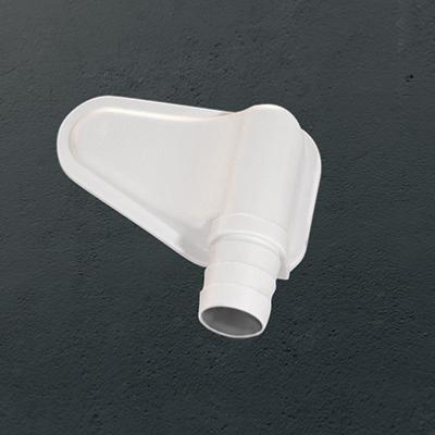 Accesorio conexión rebosadero compatible solid surface corto Standard 20 mm Betacryl