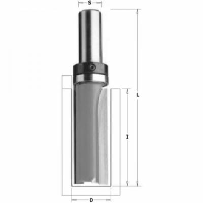 Fresa corte recto Solid Surface Rod. D16 I31,7 L57 S8 Coj. Metal