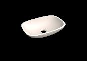 Lavabo solid surface top Acrylic R100 40 X 27 X 10 cm Standard White
