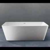 Bañera solid surface Acrylic 100 exenta 1698 X 750 X 570 mm ext.