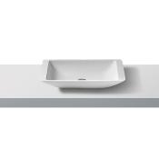 Lavabo solid surface top Betacryl R17 59,7 X 34,8 X 10,5 cm ext. Classic White