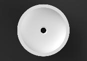 Lavabo solid surface Acrylic Ø35 X 12 cm Standard White