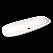 Lavabo solid surface Acrylic R100 85 X 30 X 11 cm Standard White