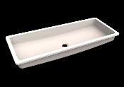 Lavabo solid surface Acrylic R20 85 X 30 X 10 cm Standard White