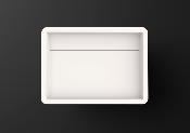 Lavabo solid surface Acrylic 50 X 35 X 9 cm desagüe oculto polar White