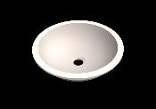 Lavabo solid surface Acrylic Ø35 X 12 cm Standard White