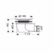 Válvula Plato Ducha compatible solid surface 60 D2