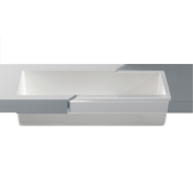 Lavabo solid surface Acrylic 100 R10 60 X 34 X 12,5 cm Polar Alpi White