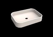 Lavabo solid surface top Acrylic R70 50 X 35 X 9 cm Standard White